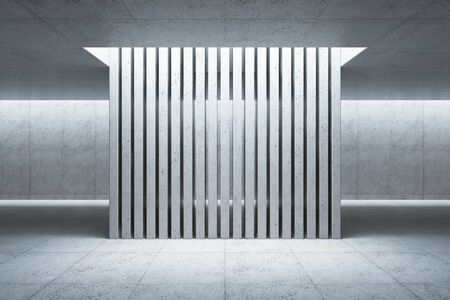 blank concrete space interior, 3d renderingの写真素材