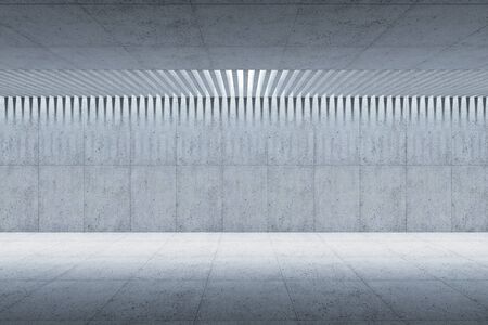 blank concrete space interior, 3d renderingの写真素材