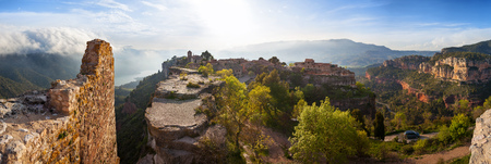 Siurana village in the province of Tarragona (Spain)の写真素材