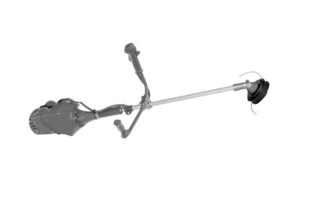 Lawn wower on white backroundの写真素材