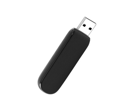 Usb flash drive on the white background