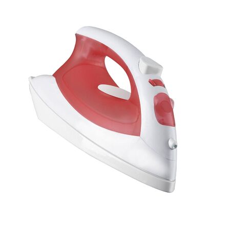 Iron isolated on a white backgroundの写真素材