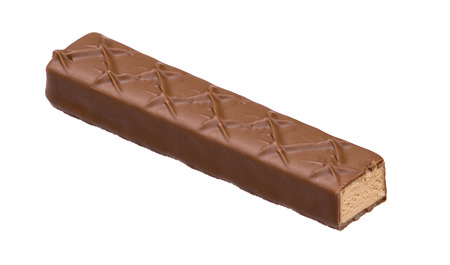 chocolate bar - isolated on whiteの写真素材