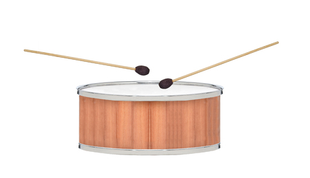 Drum isolated on white backgroundの写真素材