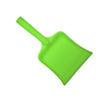 plastic dustpan on a white backgroundの写真素材