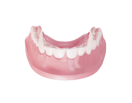 Vampire teeth isolated on white background