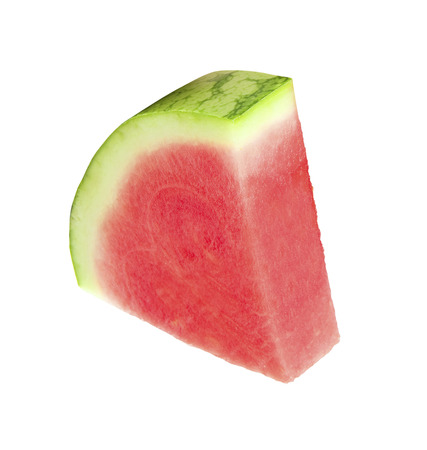 Fresh watermelon isolated on white backgroundの写真素材