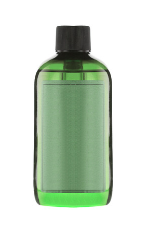 perfume bottle isolated on whiteの写真素材