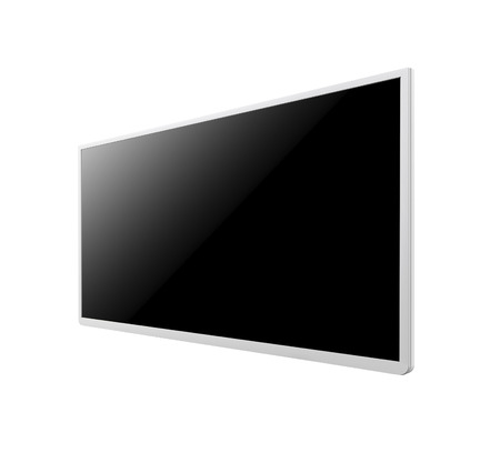 monitor isolated on white backgroundの写真素材