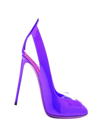 high heel shoe isolated on white backgroundの写真素材