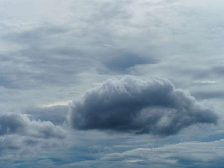 Cloudy sky after rain