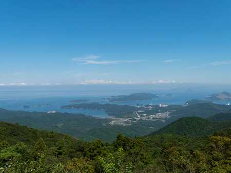 View from the observation deck of the Ise-Shima Skylineの写真素材