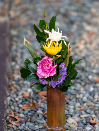 Buddha flowers offered to temples