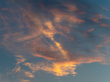 Sunrise sky and cloud landscapeの写真素材