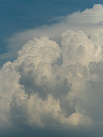 Cumulonimbus clouds in the summer skyの写真素材