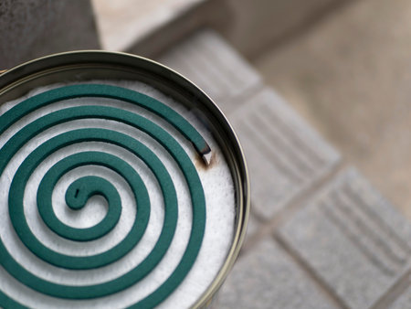 Burning mosquito coil