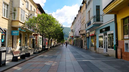 Zilina's main boulevard during Summer morning.のeditorial素材