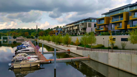apartment, architecture, balcony, block, building, cheap, community, condo, condominium, czech, development, editorial, europe, european, exterior, facade, flat, flats, high-rise, home, house, living,のeditorial素材