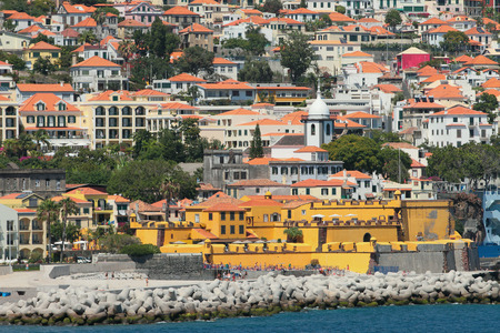 Historic center of city. Funchal, Madeira, Portugalのeditorial素材