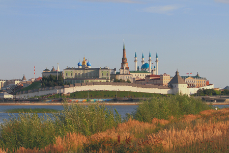 Coast, river, Kremlin. Kazan, Russiaのeditorial素材