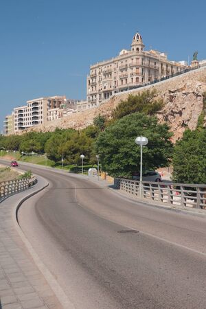Road under Balcony of Mediterranean. Tarragona, Spain
