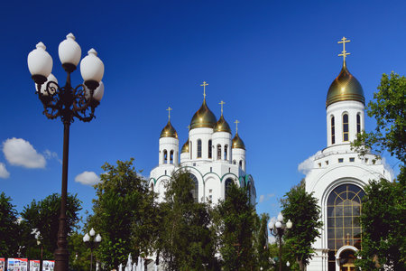 Cathedral and chapel. Kaliningrad, Russiaの写真素材