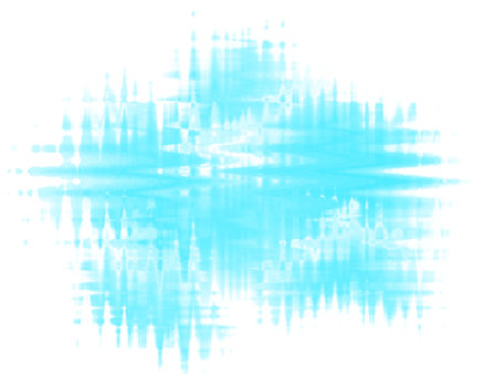 Beautiful abstract wavy effects light blue watercolor on white background. The concept for design, wallpaper, banner.の写真素材