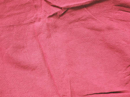 Background texture of fabric cotton linen red color. Copy space for your text and design. Textile concept and soft backdrop, Flat layの写真素材