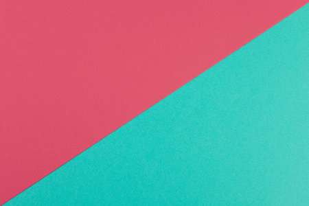 Abstract paper texture or background. Two-tone color green and red colored paper background. Concept...