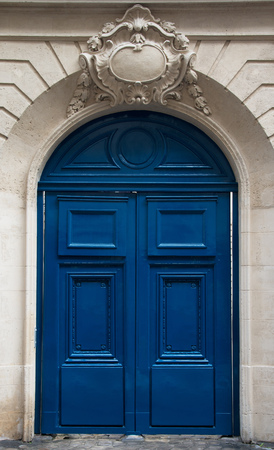 fantastic old wood door of historic house
