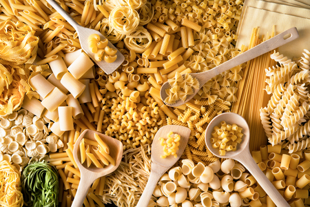 original background of italian pastaの写真素材