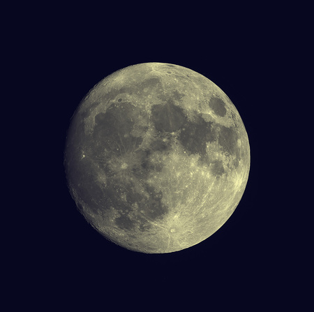 View of the Moon in the night skyの写真素材