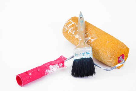 Painters Tools on white background