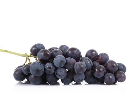 Bunch of grapes on white backgroundの写真素材