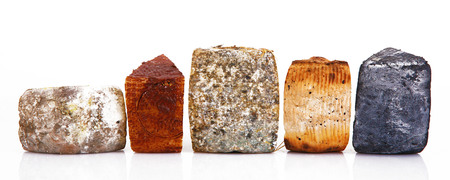 Original Italian cheese on white backgroundの写真素材