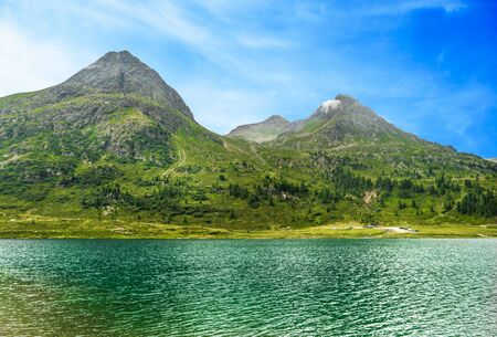 Beautiful view of an alpine lake