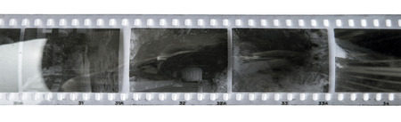 a Clip of Old photographic film 