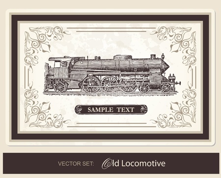Historical Locomotiveのイラスト素材