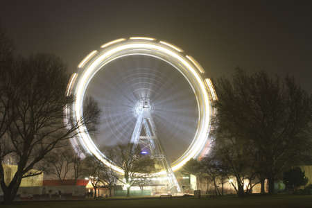 Riesenrad giant ferris wheel is over 100 years old.  の写真素材