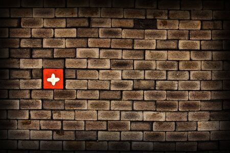 Old brick wall texture のeditorial素材