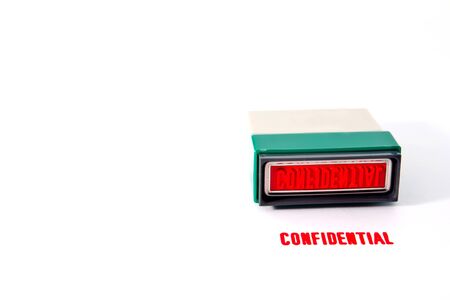 Hand stamp tool.,CONFIDENTIAL 
の写真素材