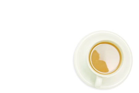 Coffee cup isolated on white background の写真素材