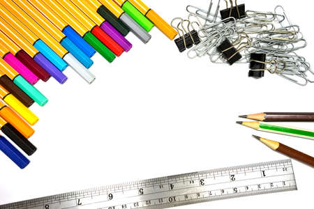 accessories on a white backgroundの写真素材