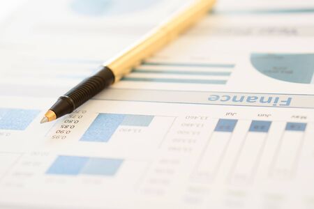 Financial Graph With Pen