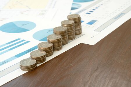 Finance background with market dataの写真素材