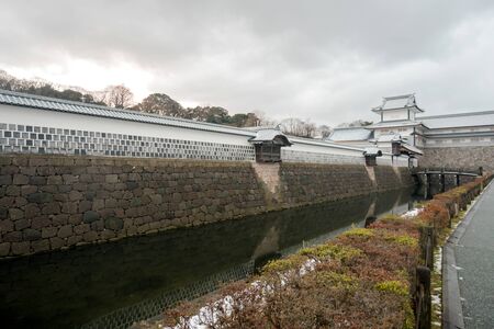 Kanazawa, Japan - December 15, 2017: Kanazawa castle in Kanazawaのeditorial素材