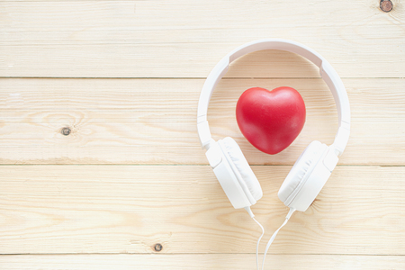 Love listening to musicの写真素材