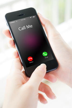 The mobile phone that keeps you connectedの写真素材