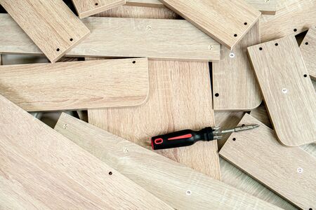 Wooden parts for DIY furniture
