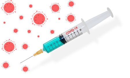 Medical syringe anti coronavirus covid-19の写真素材
